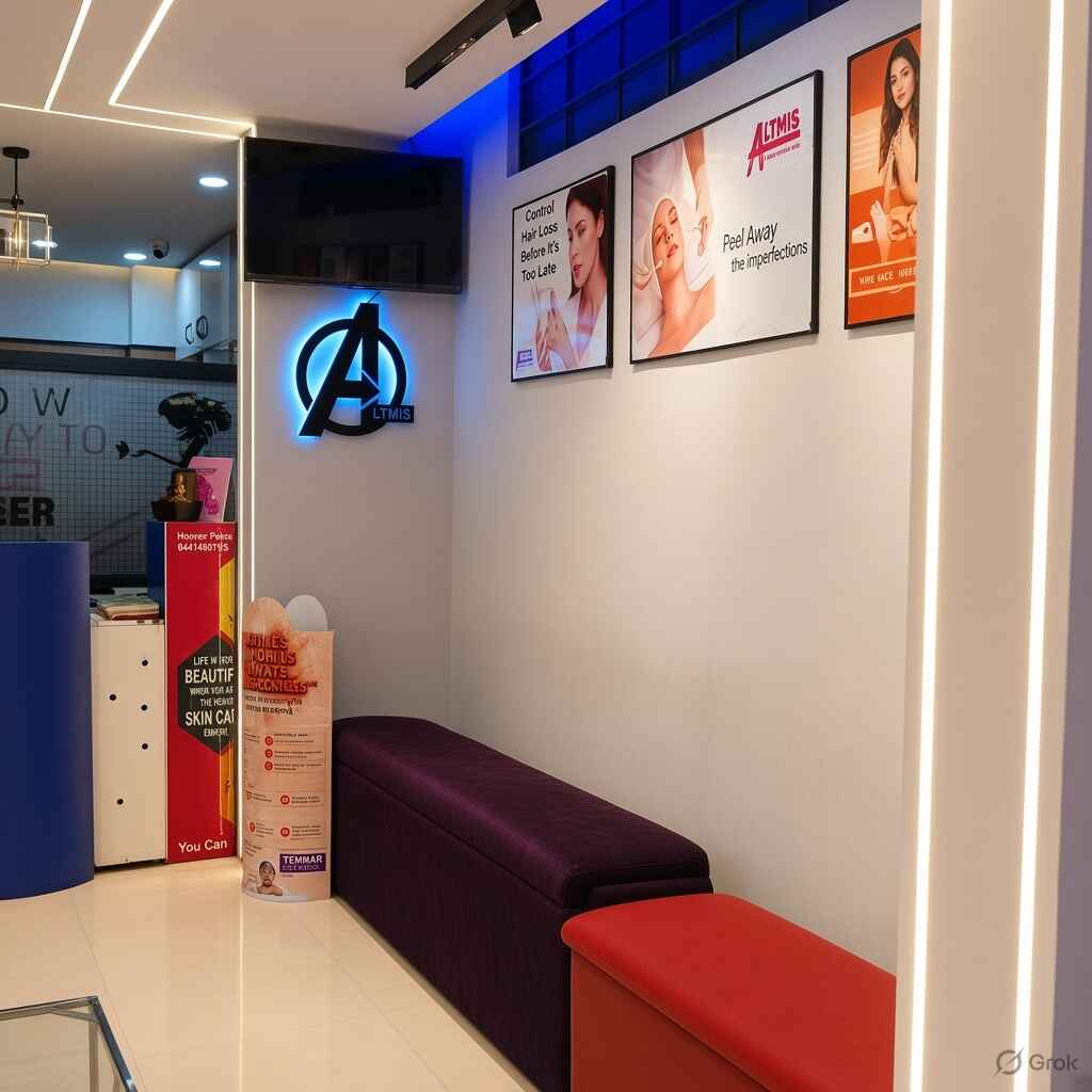 Treatment room at Altmis Hair & Skin Clinic with procedure chair